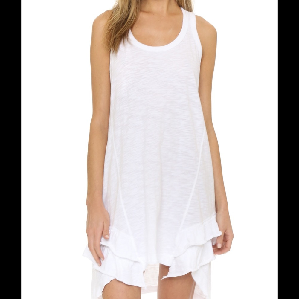 Wilt mauve pink ruffle bottom tank dress